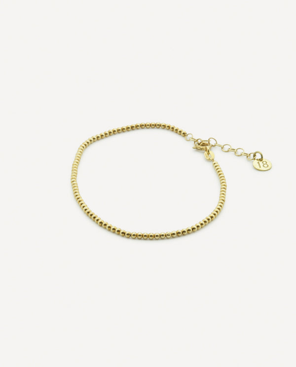 Gold beads bracelet - [18DELPERO]