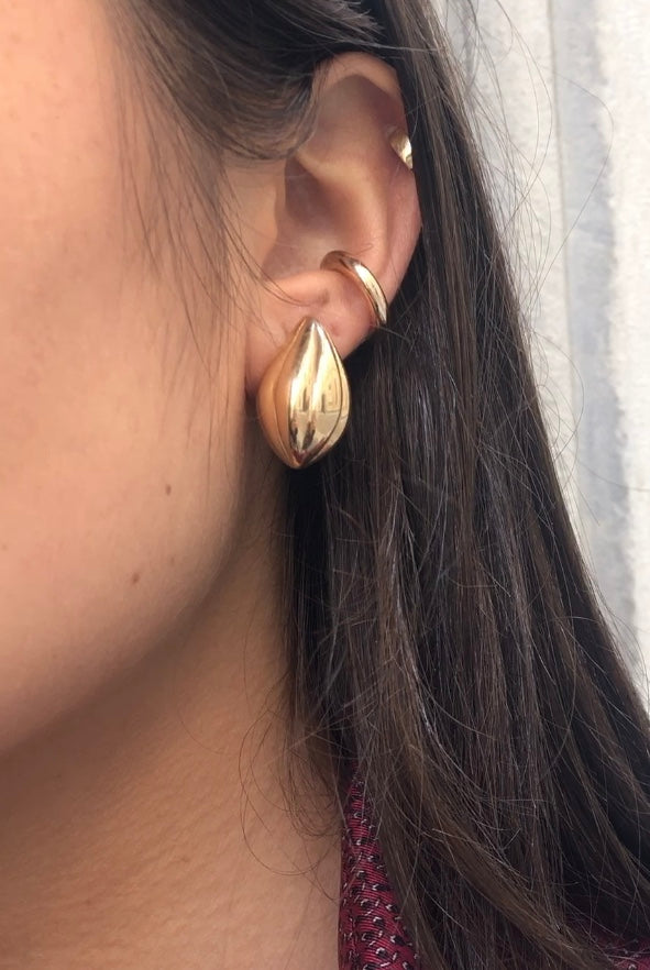 FOREST SEED - where life begins - Golden silver seed earrings - [18DELPERO]