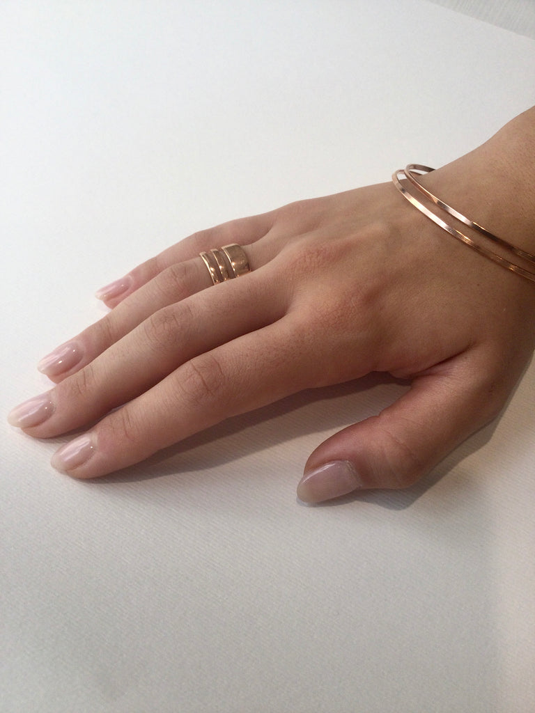 Stripe band ring - [18DELPERO]