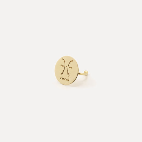 Zodiac ring - Pisces - 18DELPERO